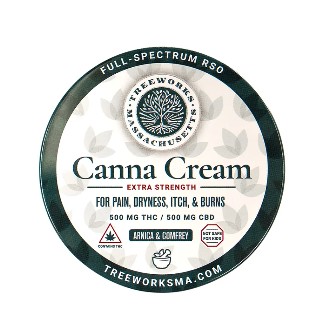 Cream | Treeworks | RSO Canna Cream | 1:1 THC:CBD | 60ml - 111.72mg